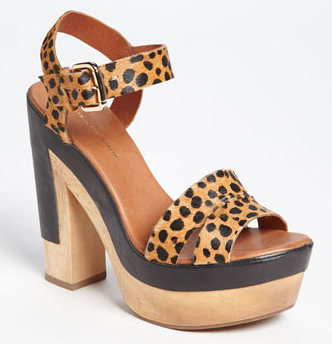 leopard print sandal