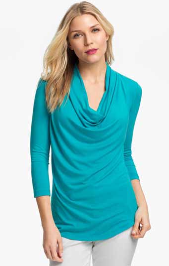 Karen Kane Drape Front Top