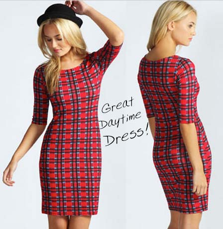 plaid dress